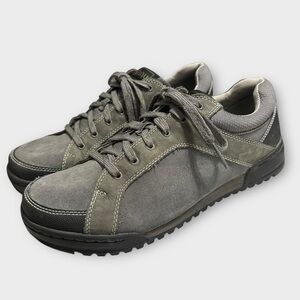 Ahnu Balboa Men's 10 Gray Leather Suede Lace Up‎ Outdoor Hiking Sneaker Shoes